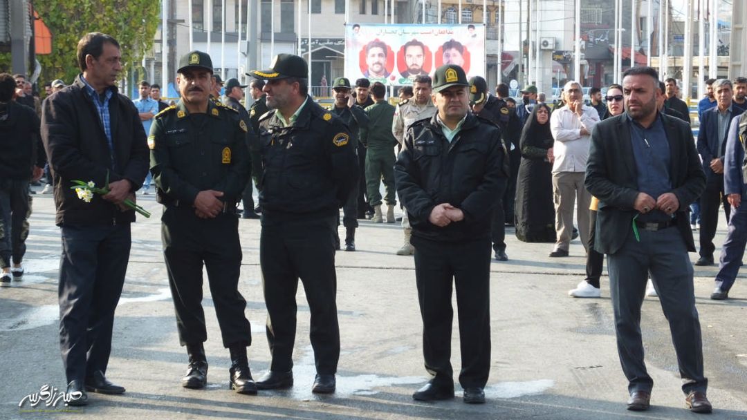 تصاویری متفاوت از تشییع «شهدای امنیت» در گچساران