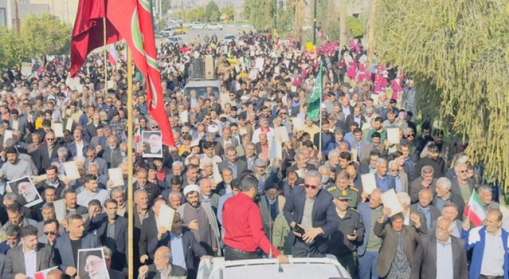 چرامی‌ها برای محکوميت جنایات اغتشاشگران به میدان آمدند