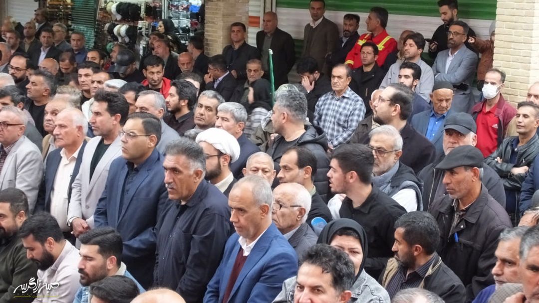 تجمع مردم گچساران در محکومیت تروریست‌ها+ تصاویر