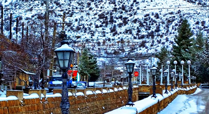 برف دی‌ماه مهمان مردم دنا شد