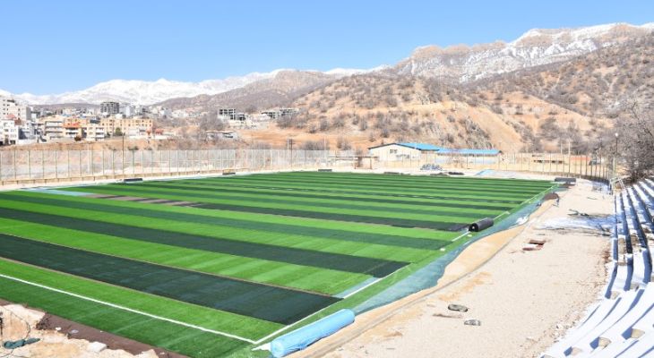 احیای پرابهام ورزشگاه فوتبال حاشیه رودخانه بشار یاسوج