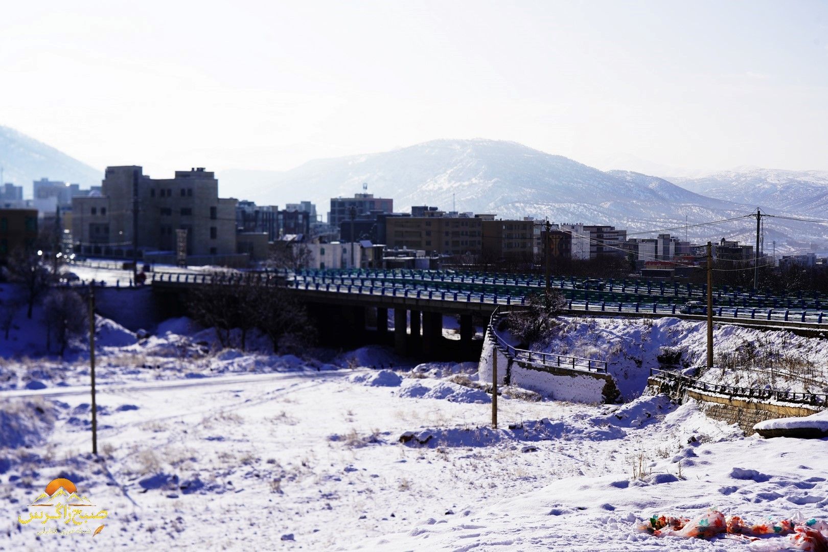 یاسوج زیر چتر برف زمستان+تصاویر