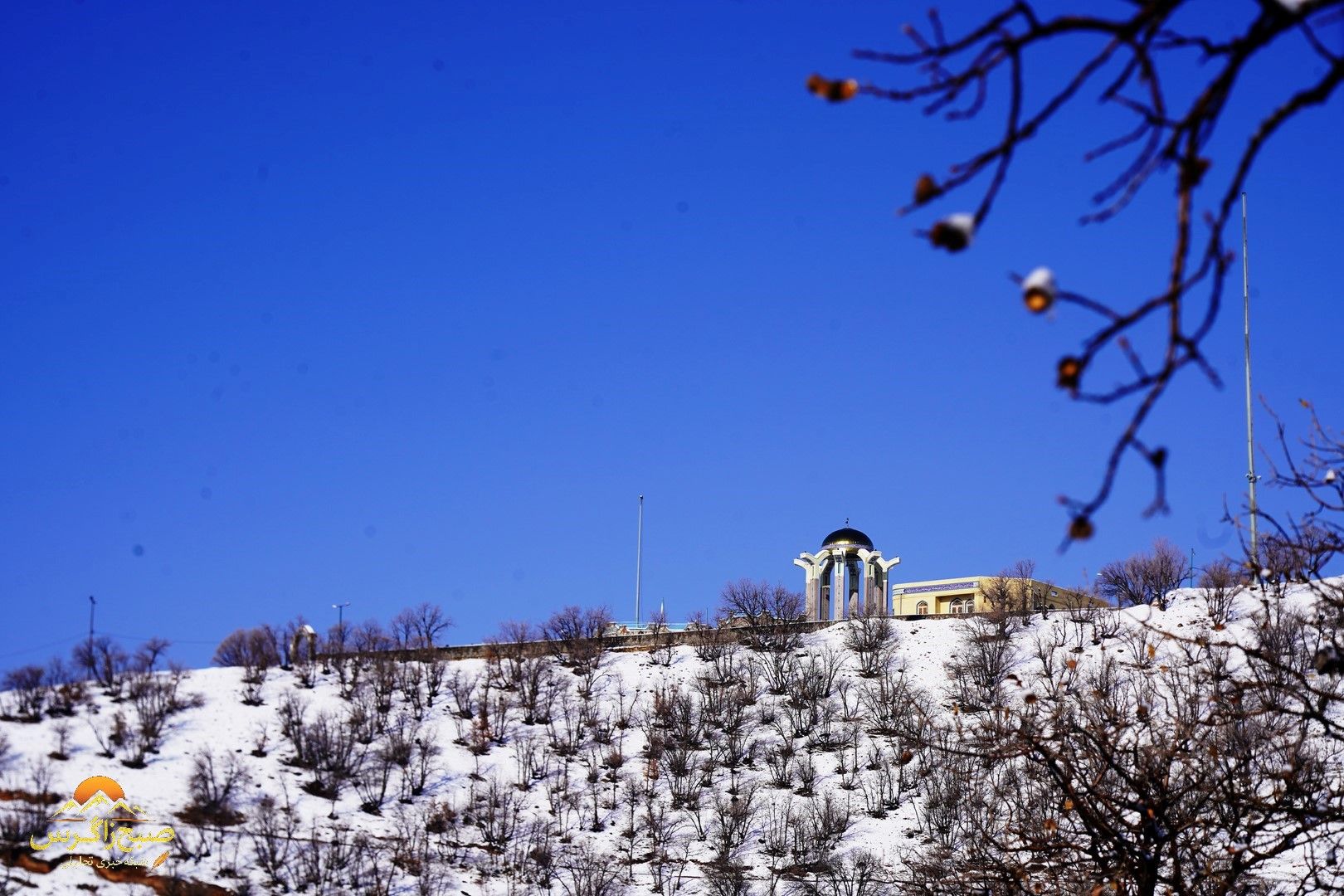 یاسوج زیر چتر برف زمستان+تصاویر