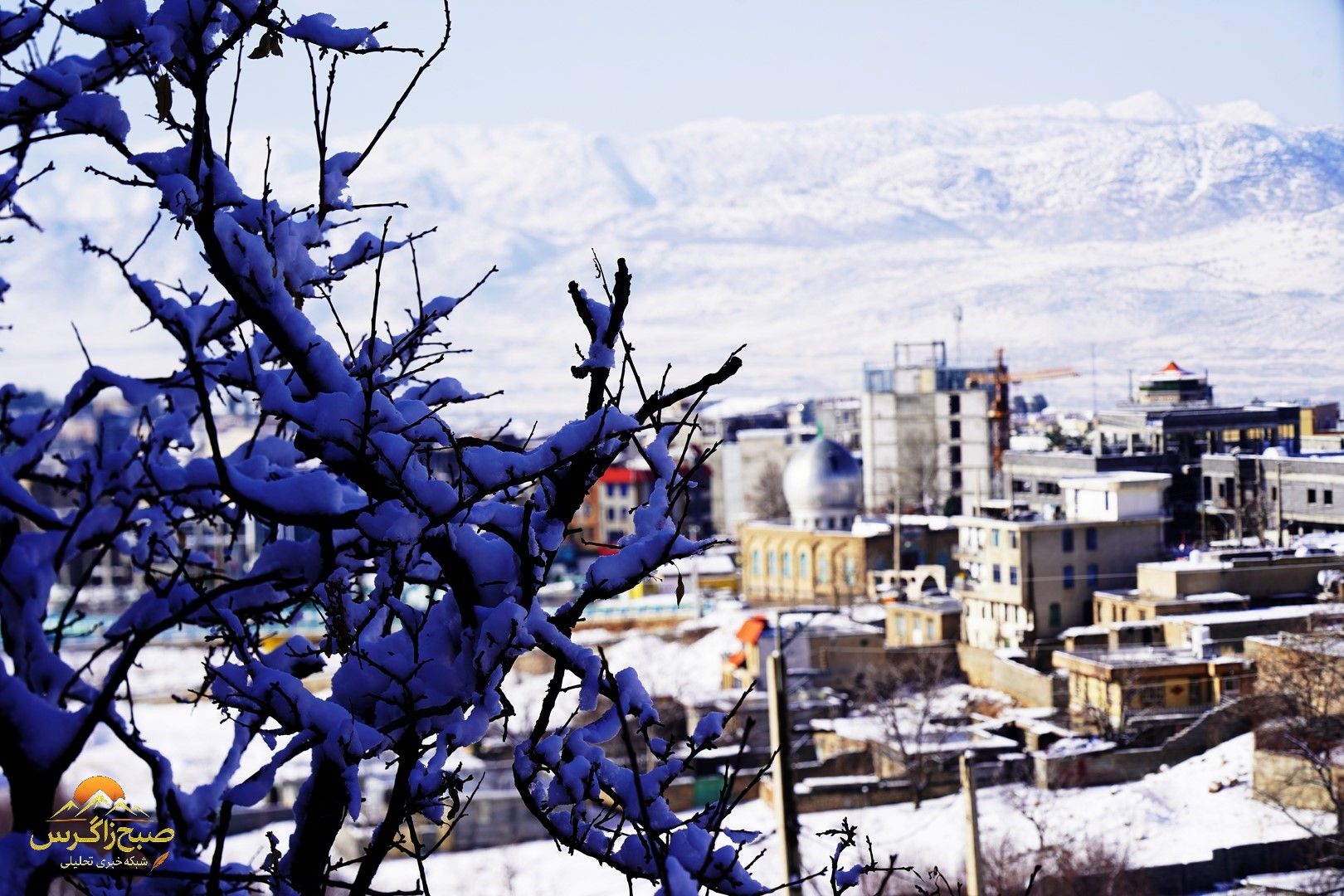 یاسوج زیر چتر برف زمستان+تصاویر