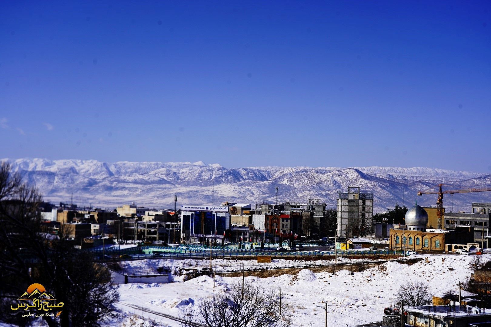 یاسوج زیر چتر برف زمستان+تصاویر