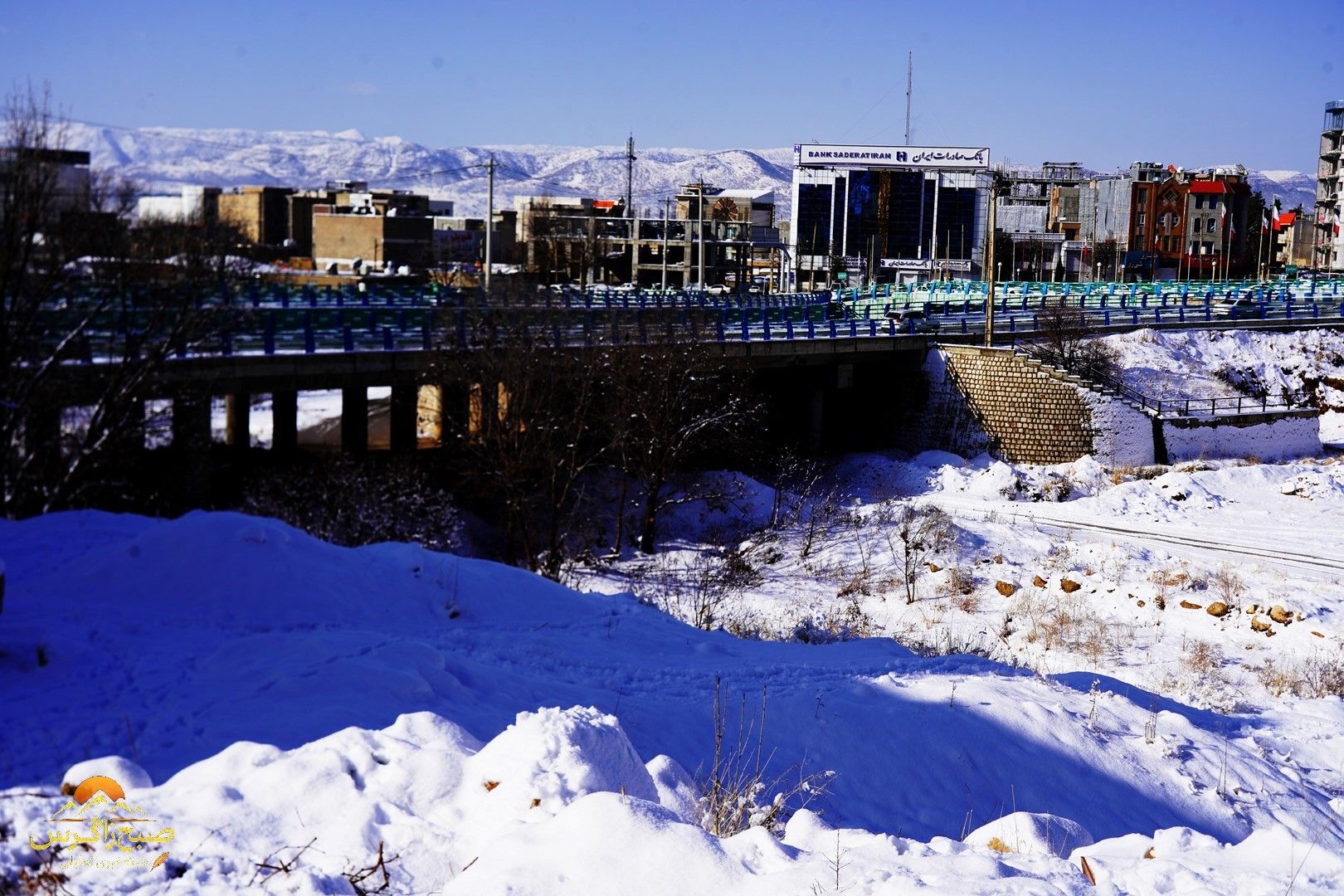 یاسوج زیر چتر برف زمستان+تصاویر