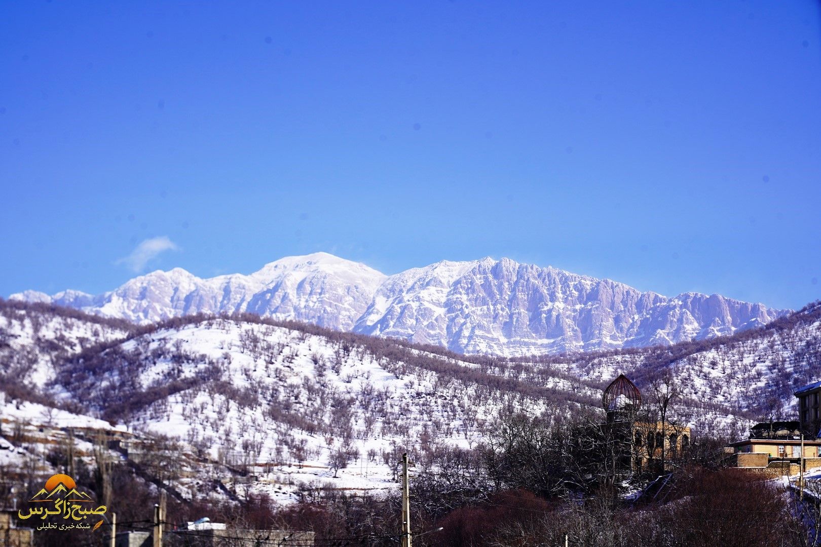 یاسوج زیر چتر برف زمستان+تصاویر