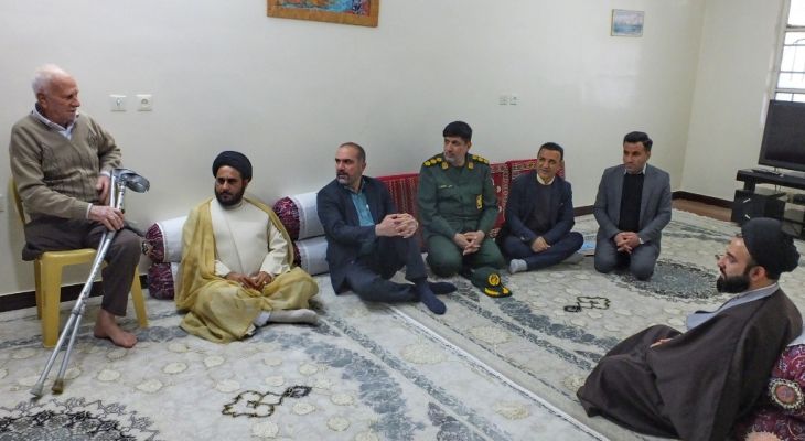 دیدار مسئولان گچساران با جانبازان+ تصاویر