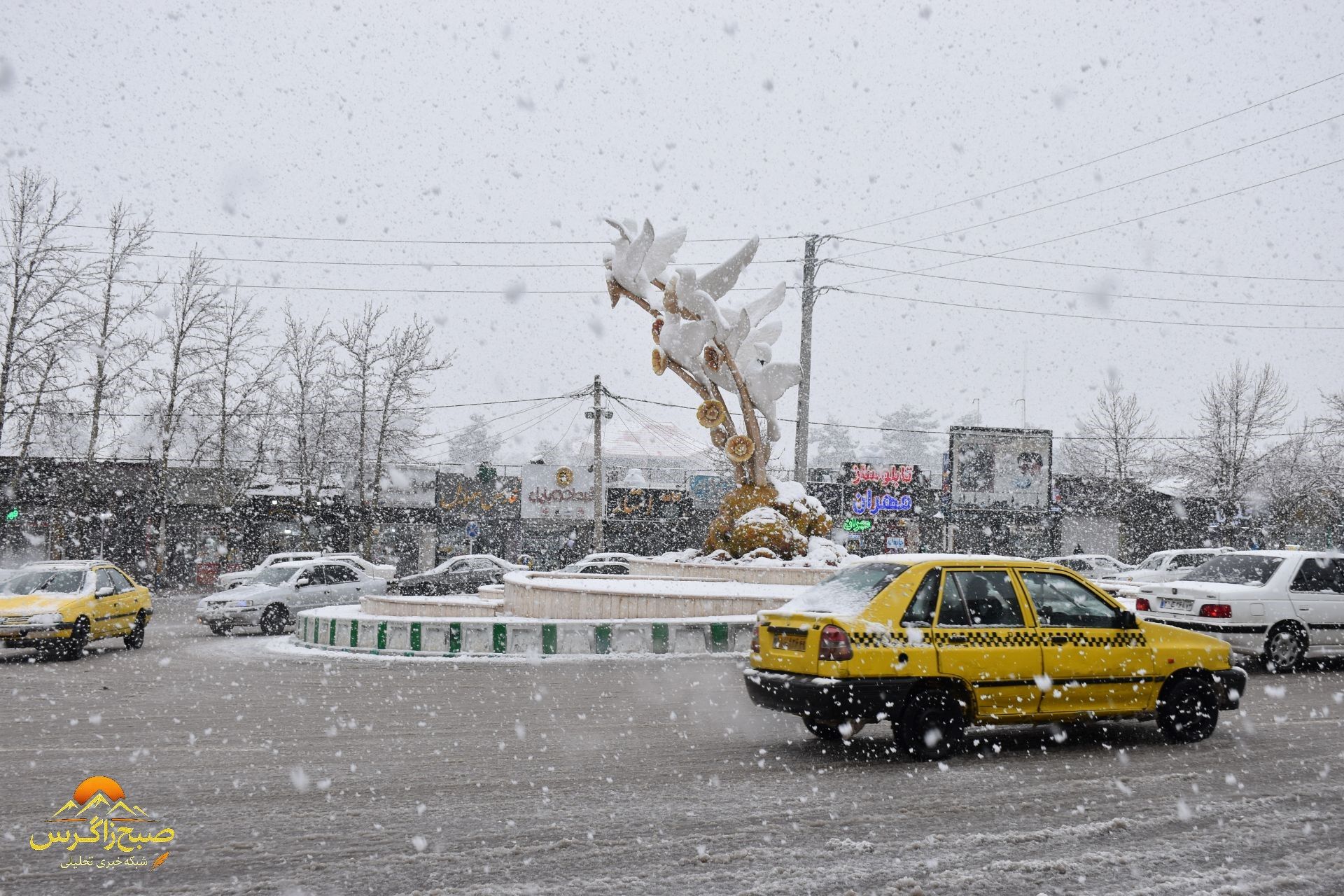بهمن، قلم‌موی سپیدش را بر بوم یاسوج کشید