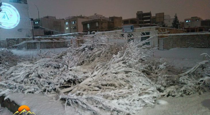 یاسوج در قاب یک شب زمستانی