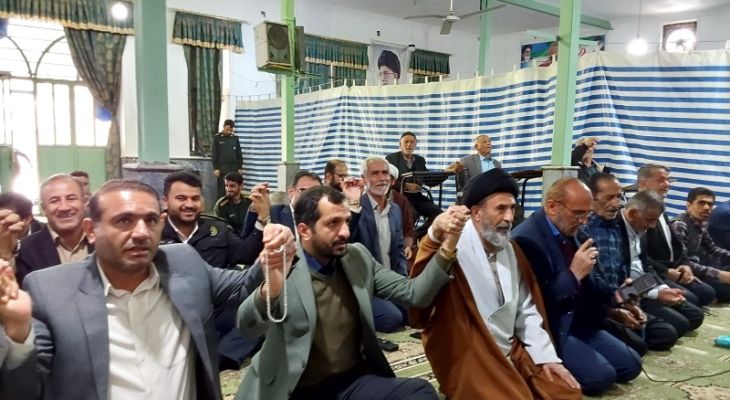 اقامه نماز وحدت مسئولان و مردم در لنده