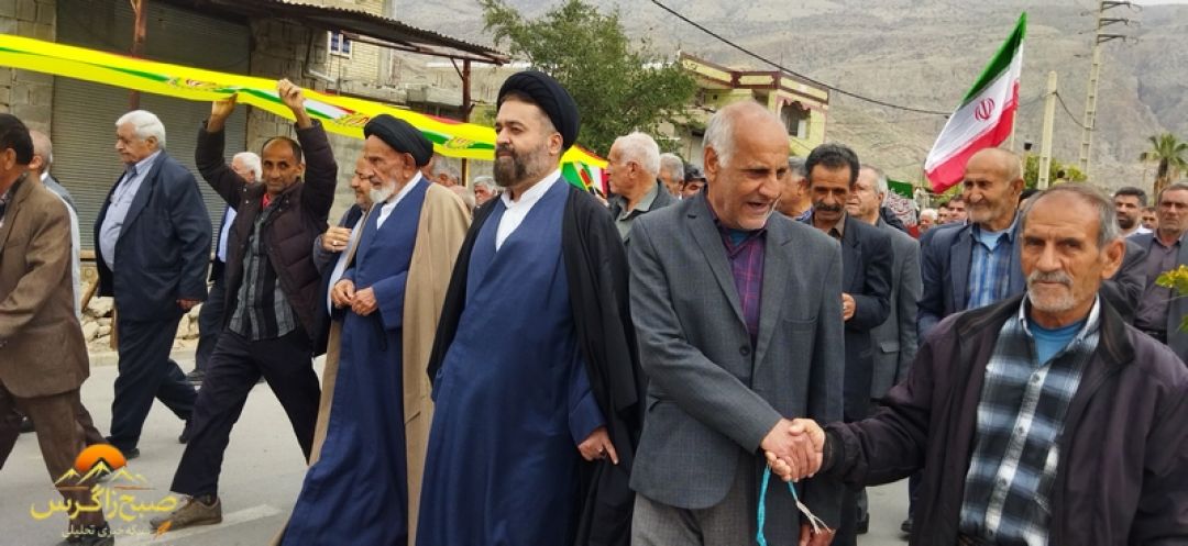 شکوهجمعیت در حماسه حضور چرام و سرفاریاب +تصاویر