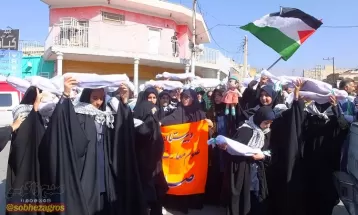 حضور پرشور گچسارانی‌ها در راهپیمایی حمایت از غزه