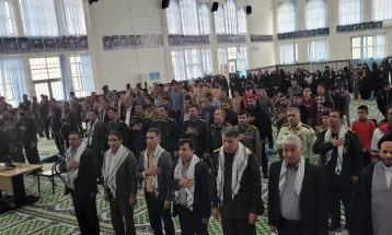 اجتماع بزرگ بسیجیان در شهر چرام