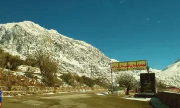 دنای سفیدپوش پس از بارش برف زمستانی