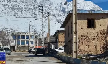 دنای سفیدپوش پس از بارش برف زمستانی