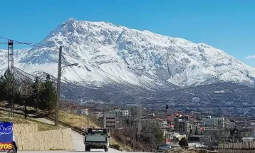 دنای سفیدپوش پس از بارش برف زمستانی