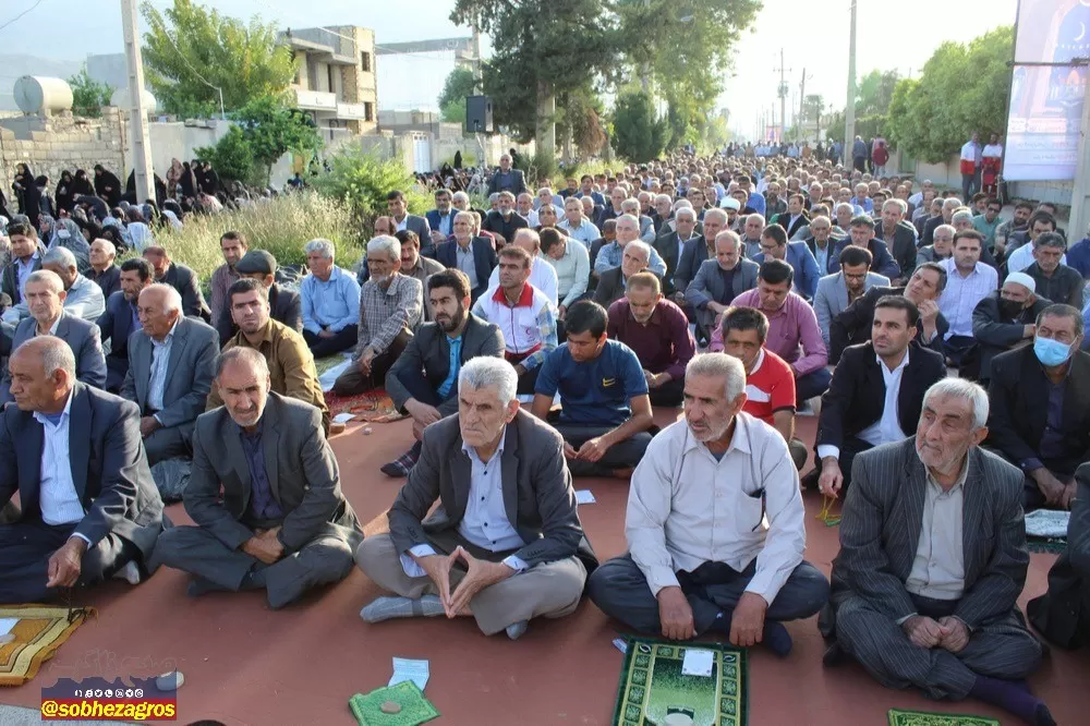 نماز عید سعید فطر در شهرهای مختلف کهگیلویه‌وبویراحمد