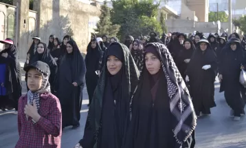 پیادهروی دلدادگان حسینی در شهر یاسوج