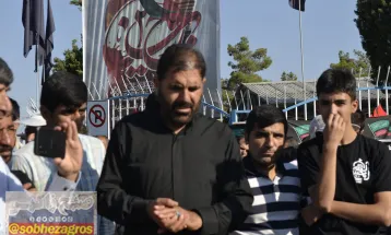 پیادهروی دلدادگان حسینی در شهر یاسوج
