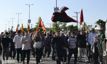 پیادهروی دلدادگان حسینی در شهر یاسوج