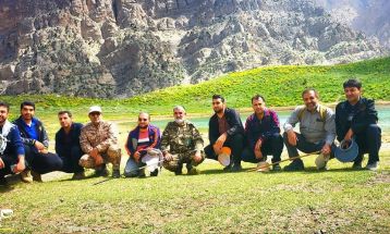 کوهپیمایی کارکنان سپاه در منطقه کوه‌گل