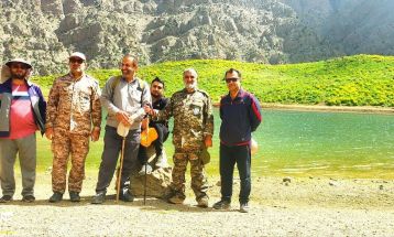 کوهپیمایی کارکنان سپاه در منطقه کوه‌گل