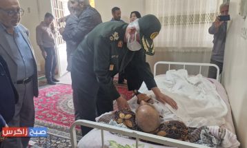 حضور سردار فضلی در خانه جانباز باشتی