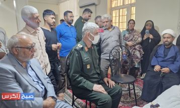 حضور سردار فضلی در خانه جانباز باشتی
