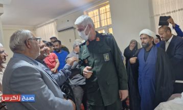 حضور سردار فضلی در خانه جانباز باشتی