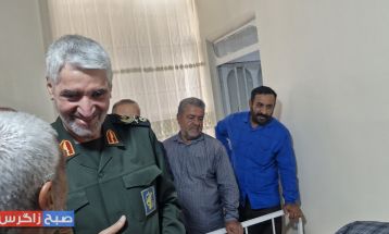 حضور سردار فضلی در خانه جانباز باشتی