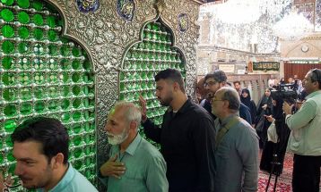 غبارروبی و زیارت مضجع شریف حضرت شاهچراغ(ع)